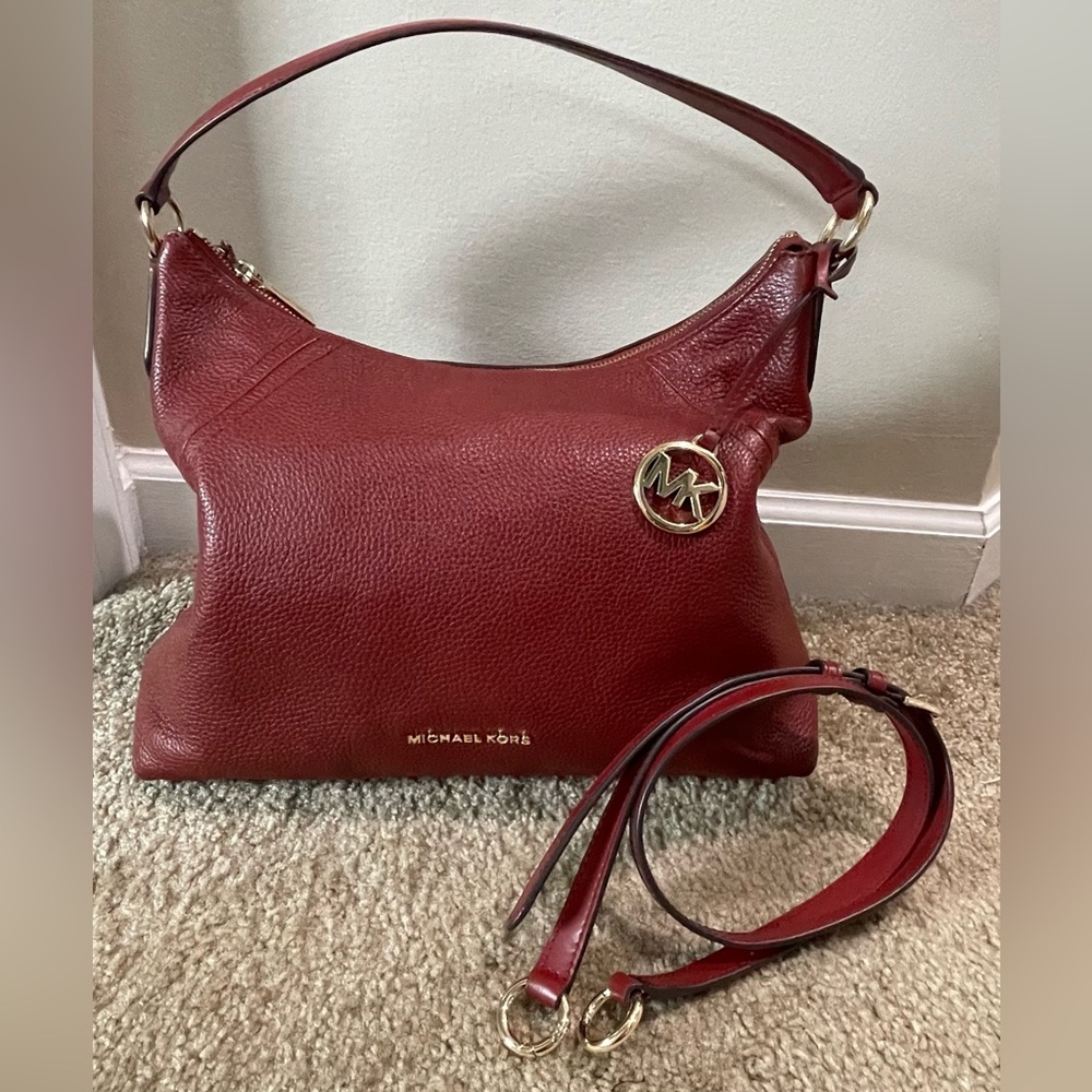 Michael Kors deep red shoulder bag EC